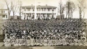 native americans children assimilated through boarding school policy