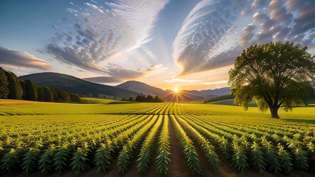 marijuana growing field