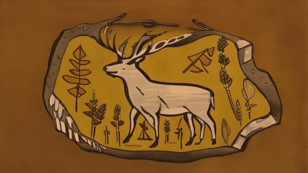 native american symbol of an elk